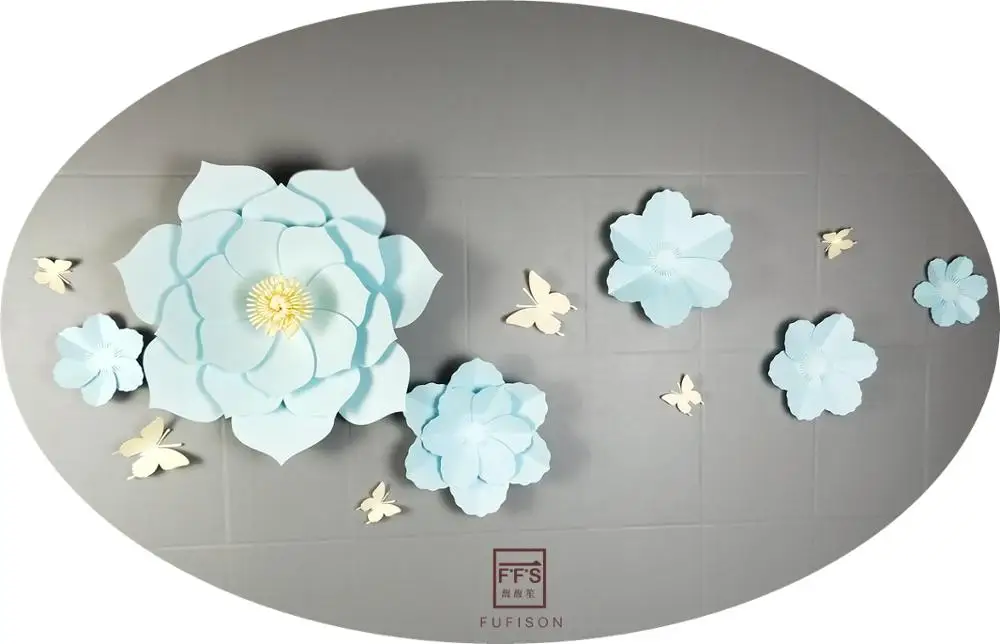 FFS 3D Blue Beige artificial Flowers chinese paper lantern 3D butterfly decoration party wedding shopwindow Wall Decoration
FFS 3D Blue Beige artificial Flowers chinese paper lantern 3D butterfly decoration party wedding shopwindow Wall Decoration