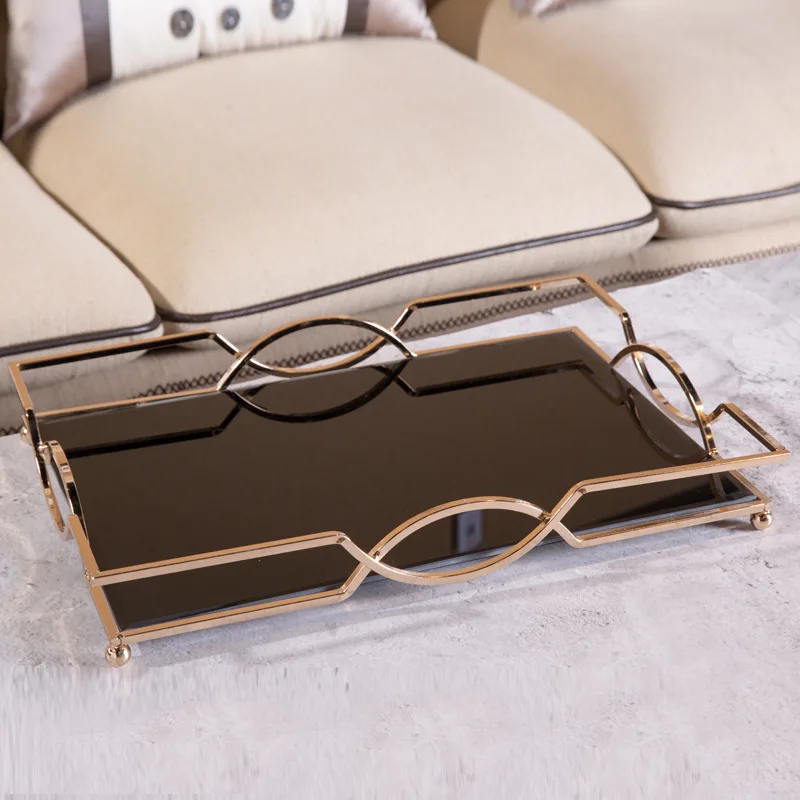 Simple And Creative High-grade Metal Mirror Tray Rectangular Tray Model Room Hotel Bathroom Desktop Storage Tray
Simple And Creative High-grade Metal Mirror Tray Rectangular Tray Model Room Hotel Bathroom Desktop Storage Tray