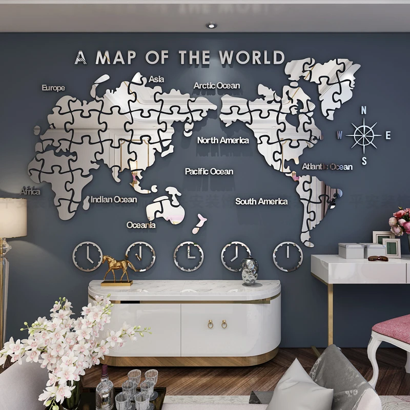 World Map Wall Stickers self adhered office or home decoration background acrylic decorative black silvery golden painting
World Map Wall Stickers self adhered office or home decoration background acrylic decorative black silvery golden painting