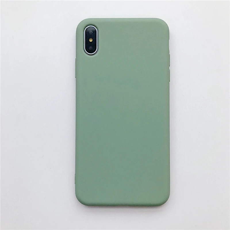 Новый Модный милый мягкий простой чехол карамельного цвета для iphone 12 11 Pro XR X XS Max 7 8