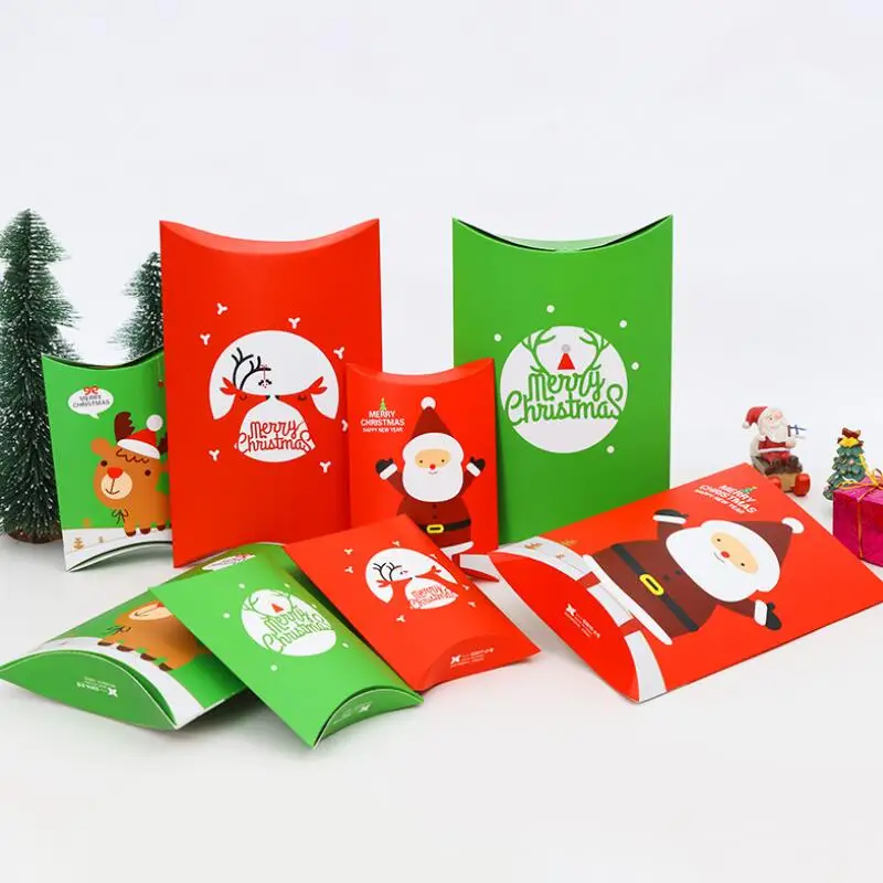 20 Pcs/lot Paper Pillow Box Christmas Creative Baking Candy Boxes Christmas Packaging Pillow Gift Box 10.5*15.8*3cm
20 Pcs/lot Paper Pillow Box Christmas Creative Baking Candy Boxes Christmas Packaging Pillow Gift Box 10.5*15.8*3cm