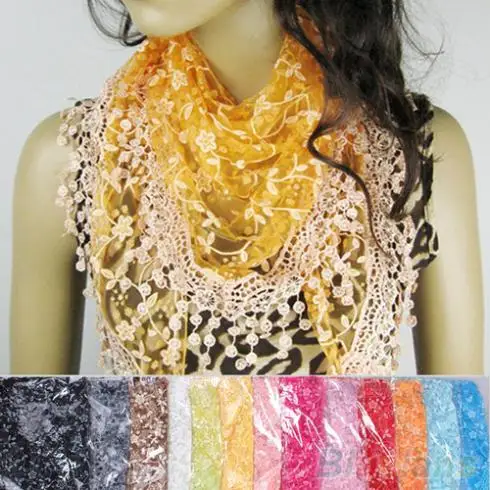 NEW FASHION Lace Tassel Sheer Burntout Floral Print Triangle Mantilla Scarf Shawl Wrap Schal Winter
NEW FASHION Lace Tassel Sheer Burntout Floral Print Triangle Mantilla Scarf Shawl Wrap Schal Winter