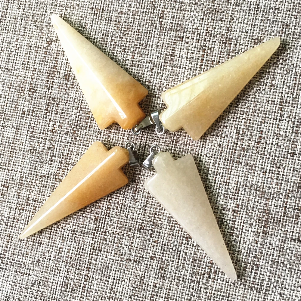 New Hot Fashion Unisex Top Quality TopazsStone Pendants Necklace Arrow Charms for Jewelry Making 12pcs Dropshipping Wholesale
New Hot Fashion Unisex Top Quality TopazsStone Pendants Necklace Arrow Charms for Jewelry Making 12pcs Dropshipping Wholesale