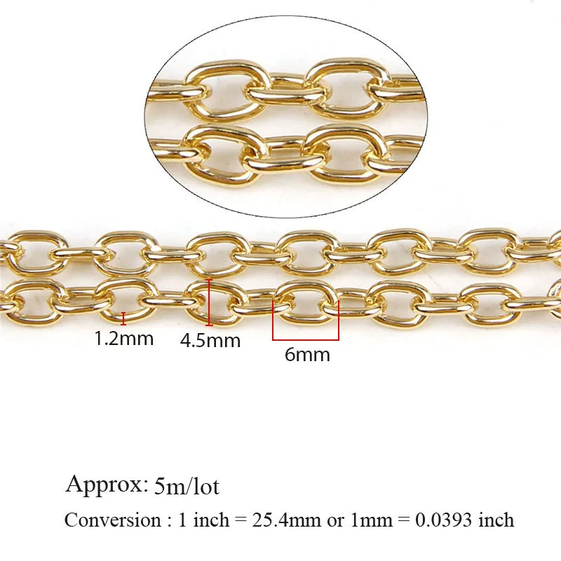 Aluminum Metal Silver Rose Gold O Shape Necklace Chains Bulk Fit Bracelets Findings Open Link Chain For DIY Jewelry Making
Aluminum Metal Silver Rose Gold O Shape Necklace Chains Bulk Fit Bracelets Findings Open Link Chain For DIY Jewelry Making