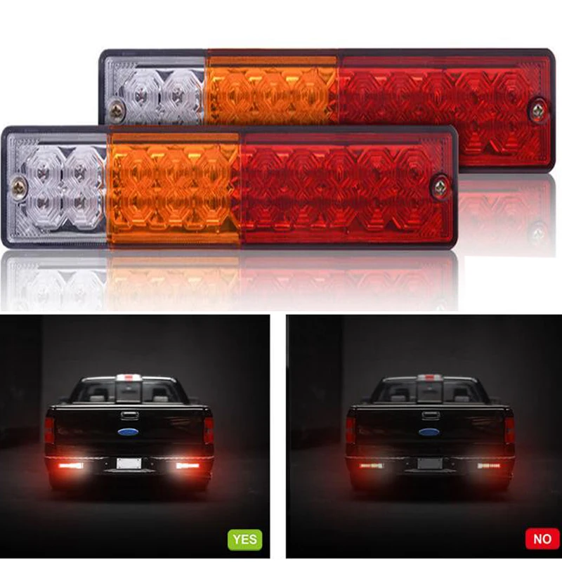 Pair Truck Lights LED Brake Stop Rear Tail Reverse Reversing Light Turn Indiactor 12V LED Trailer Caravan Taillights Lamp
Pair Truck Lights LED Brake Stop Rear Tail Reverse Reversing Light Turn Indiactor 12V LED Trailer Caravan Taillights Lamp