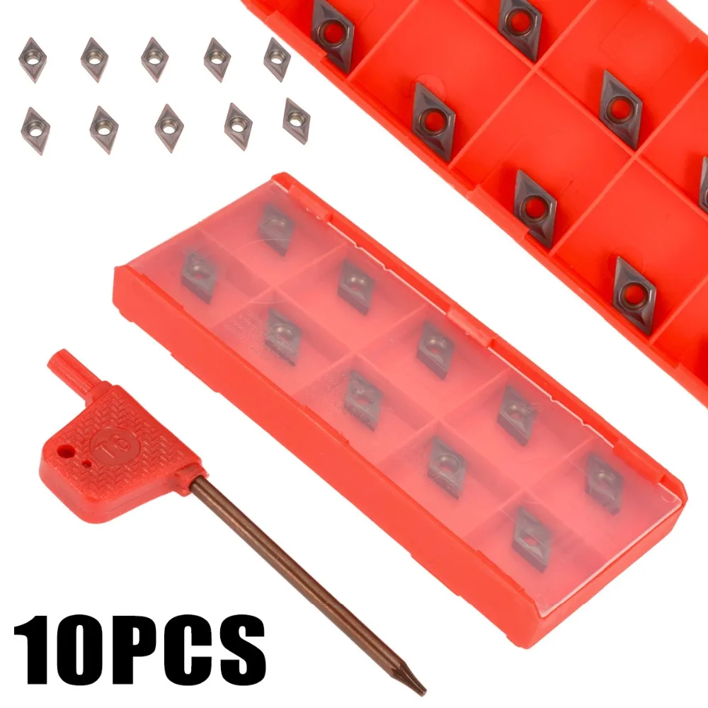 10 шт. DCMT0702 YBC205 твердосплавные вставки прочные детали для токарного станка с ЧПУ расточные токарные инструменты с гаечным ключом
10 шт. DCMT0702 YBC205 твердосплавные вставки прочные детали для токарного станка с ЧПУ расточные токарные инструменты с гаечным ключом