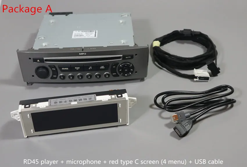 Для Peugeot 408 308SW 308 RD45CD плеер поддерживает Bluetooth музыку USB AUX Телефон Песня имя