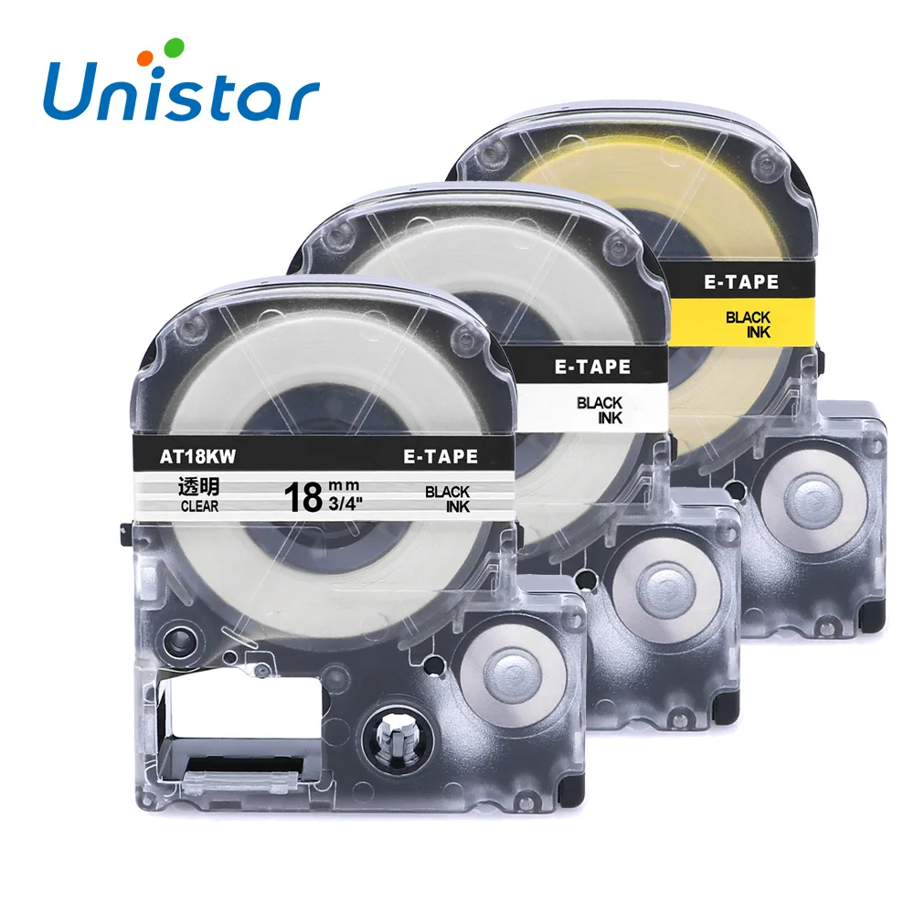 3 шт./лот SC18Y ST18K SS18K Epson совместимый и King Джим 18 мм этикетка кассеты для LW-300 LW-400 LC-5TBN этикетировщик
3 шт./лот SC18Y ST18K SS18K Epson совместимый и King Джим 18 мм этикетка кассеты для LW-300 LW-400 LC-5TBN этикетировщик