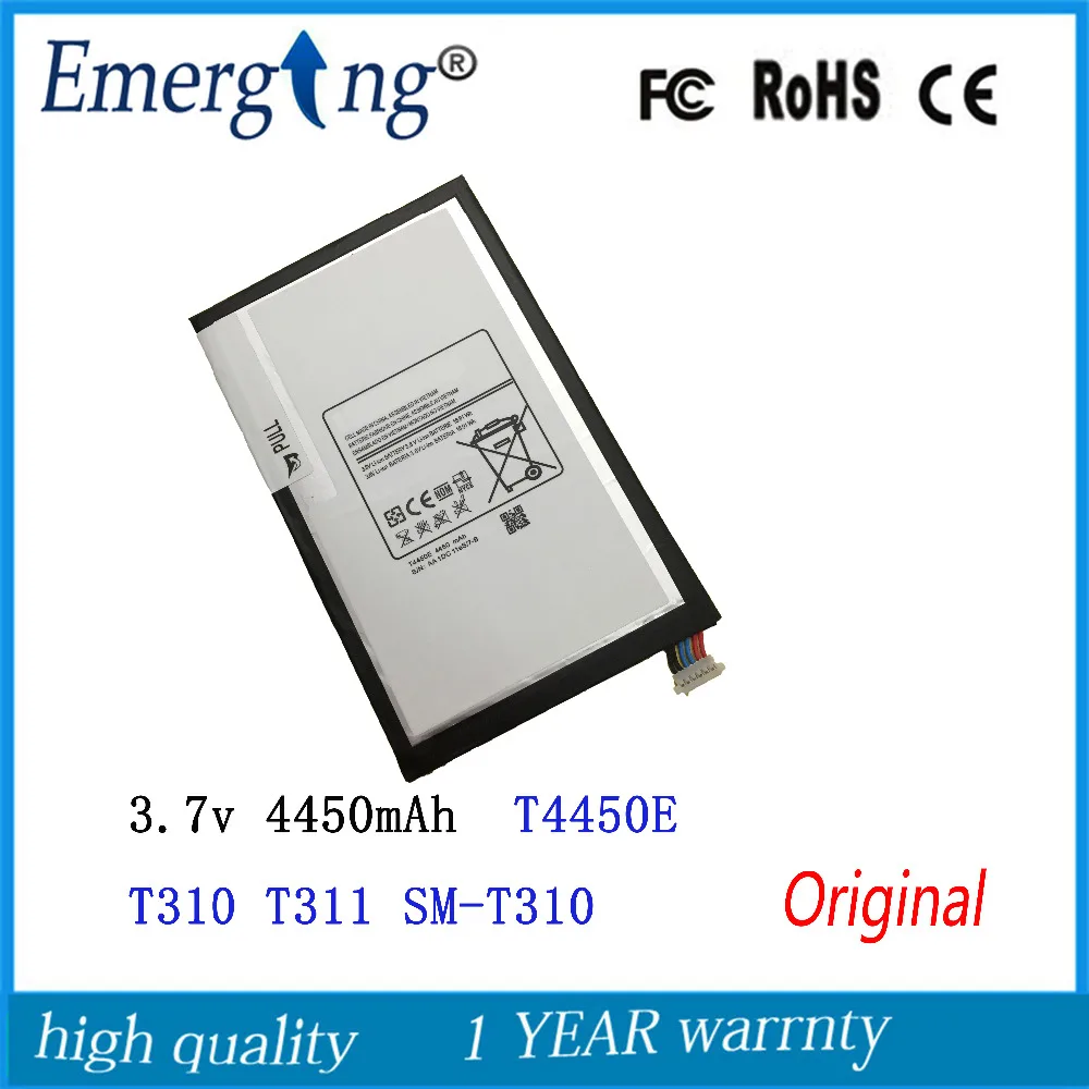 3 7 V 4450mAh Новый T4450E Оригинальный аккумулятор для Samsung GALAXY Tab 8 0 T310 T311 SM T311|battery