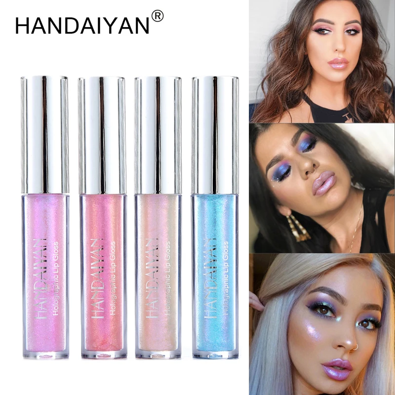 Блестящая жидкая губная помада HANDAIYAN 6 цветов водостойкая долговечная с жемчугом