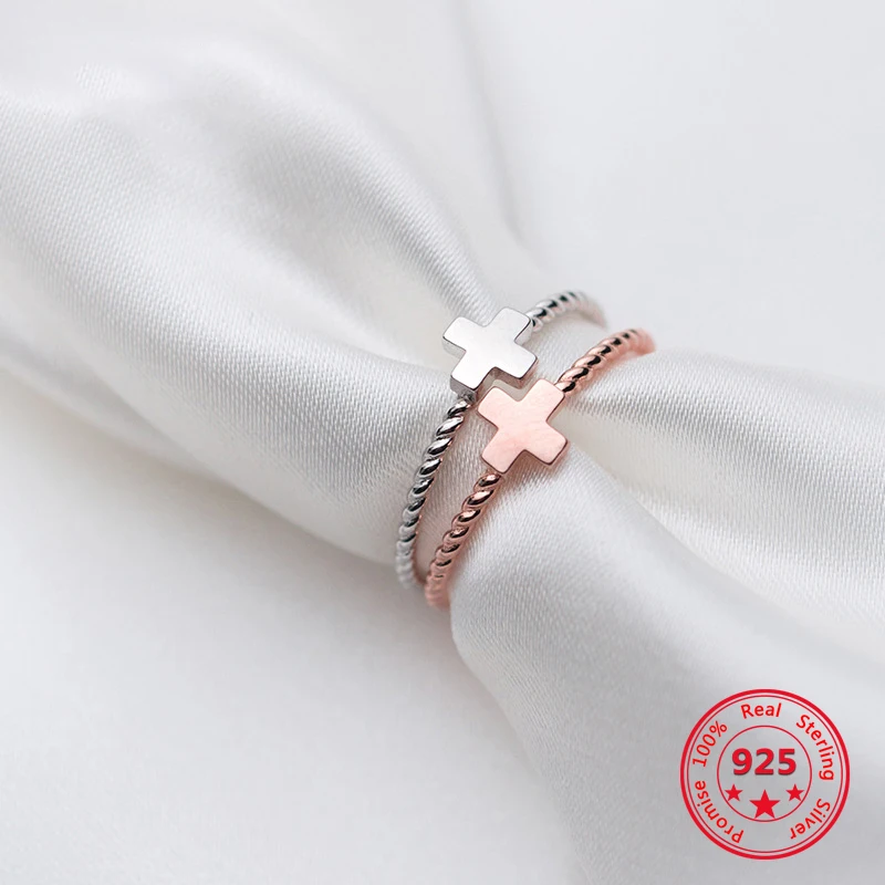 Factory Price 100% 925 Silver Rings Fashion Concise Delicate Twist Cross Open Rings Fine Jewelry for Female
Factory Price 100% 925 Silver Rings Fashion Concise Delicate Twist Cross Open Rings Fine Jewelry for Female