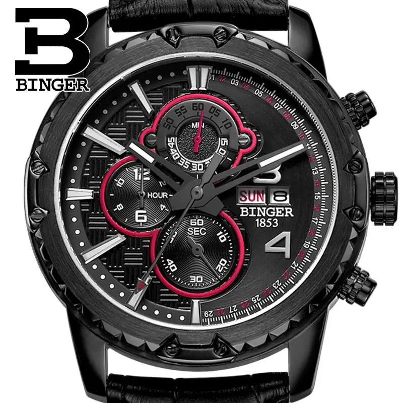 Switzerland watches men luxury brand clock BINGER quartz men's watch multifunctional military Stop Watch glowwatch B6011-5
Switzerland watches men luxury brand clock BINGER quartz men's watch multifunctional military Stop Watch glowwatch B6011-5
