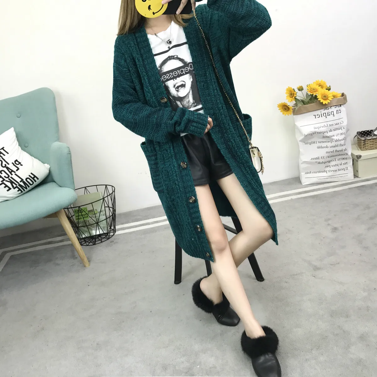 Blusas De Inverno Feminina Cardigan Feminino Autumn And Winter New Pattern Mohair Sweater Knitting Long A Loose Tide
Blusas De Inverno Feminina Cardigan Feminino Autumn And Winter New Pattern Mohair Sweater Knitting Long A Loose Tide