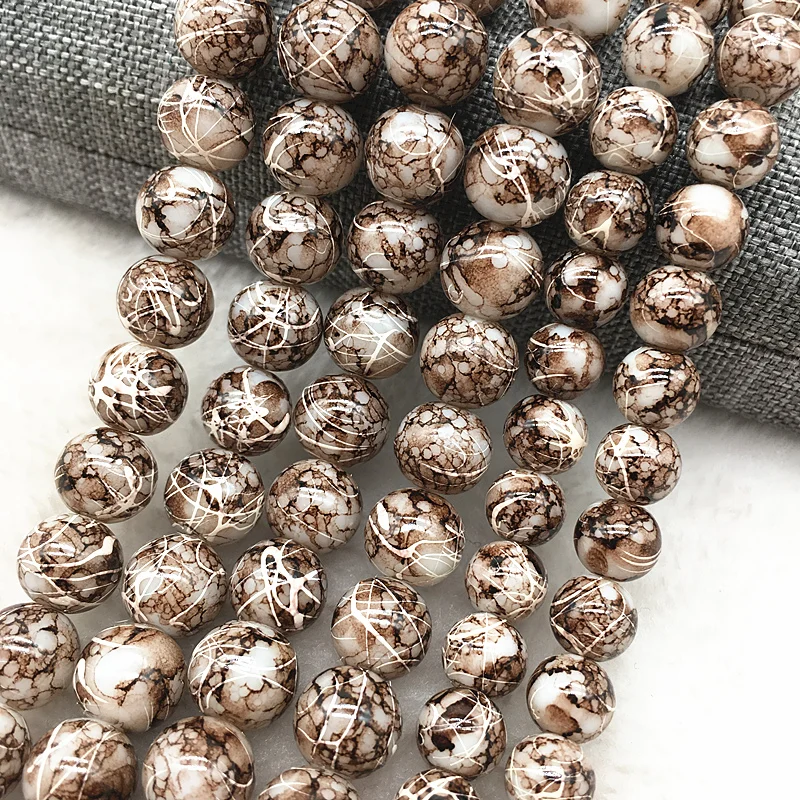 Wholesale 4/6/8/10mm Glass Beads Round Loose Spacer Beads Pattern For Jewelry Making DIY Bracelet Necklace #36
Wholesale 4/6/8/10mm Glass Beads Round Loose Spacer Beads Pattern For Jewelry Making DIY Bracelet Necklace #36