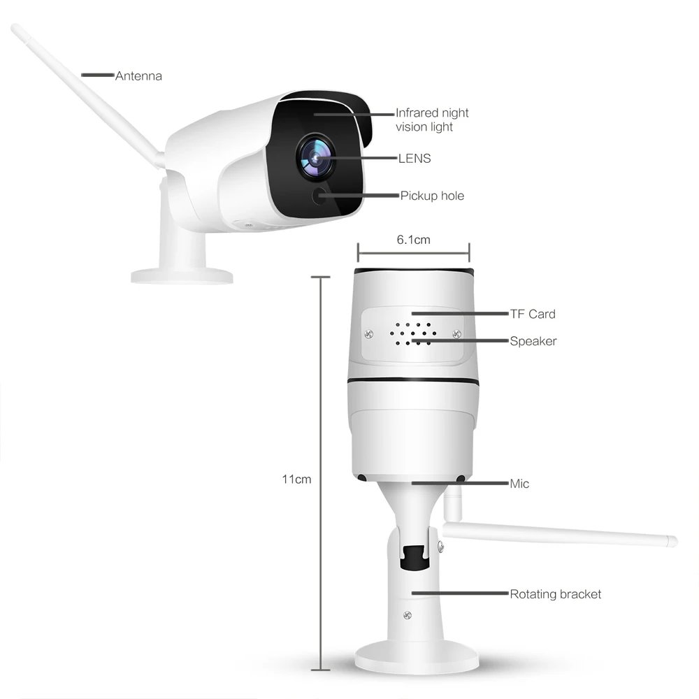 HCVAHDN HD 1080P Wifi IP Camera Wireless Waterproof Outdoor Indoor Surveillance Camera Home Security Night Vision CCTV Camera
HCVAHDN HD 1080P Wifi IP Camera Wireless Waterproof Outdoor Indoor Surveillance Camera Home Security Night Vision CCTV Camera