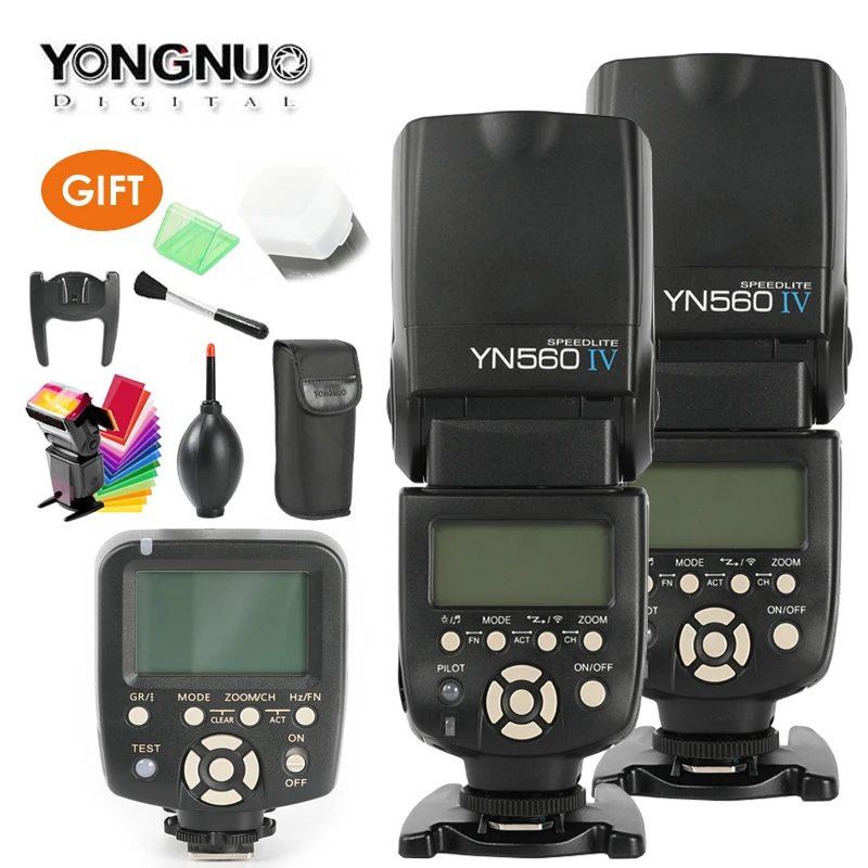 YONGNUO YN560 IV,YN-560 IV Master Radio Flash Speedlite + YN-560TX контроллер для камеры Canon Nikon D750 D800 1100D 650D 550D
YONGNUO YN560 IV,YN-560 IV Master Radio Flash Speedlite + YN-560TX контроллер для камеры Canon Nikon D750 D800 1100D 650D 550D