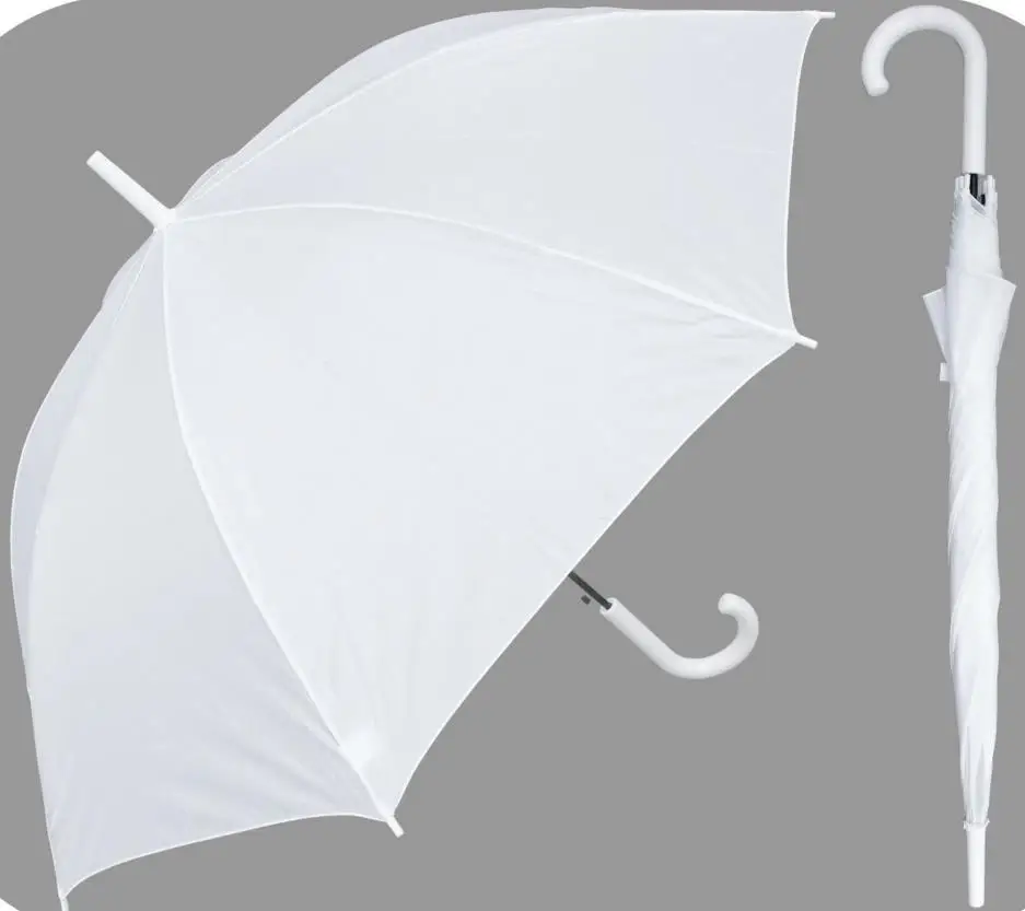 Shower Wedding White Nylon Umbrella Parasol Waterproof Long handle Rainy Umbrellas Hot party wedding decoration favors
Shower Wedding White Nylon Umbrella Parasol Waterproof Long handle Rainy Umbrellas Hot party wedding decoration favors