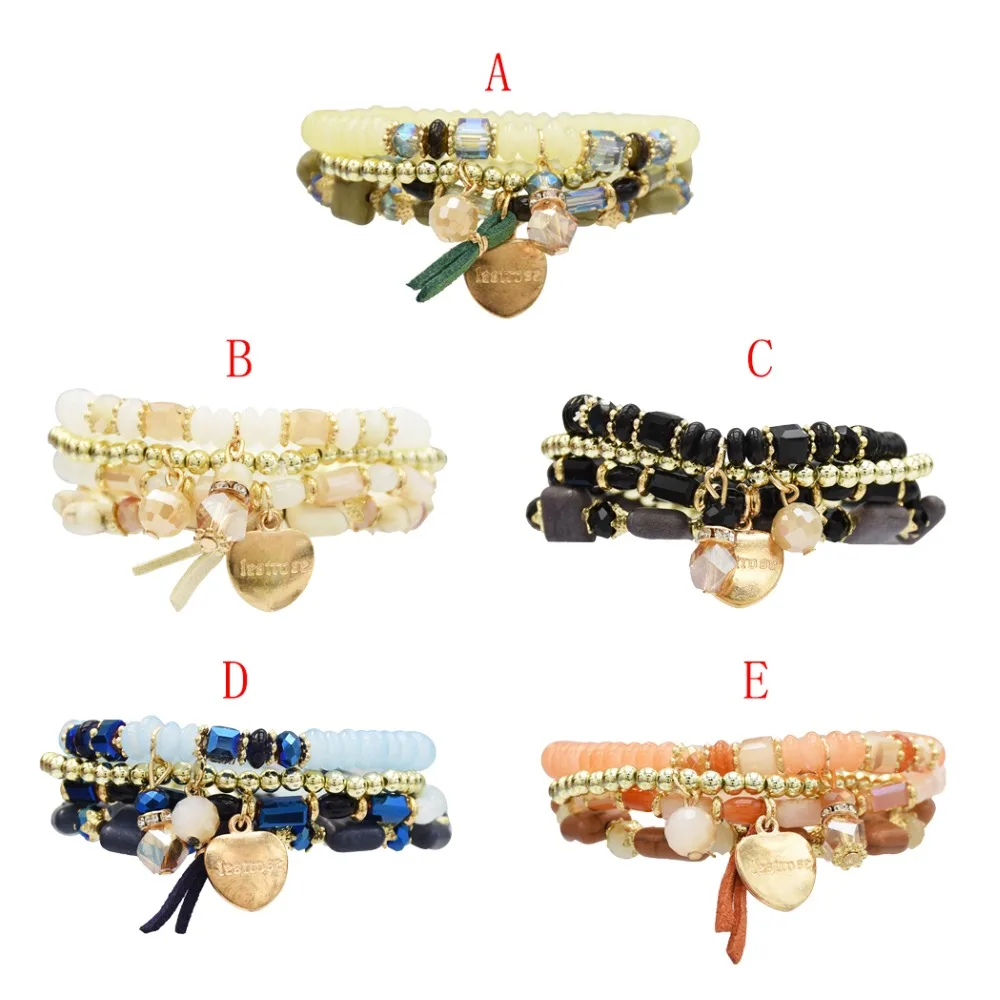 4pcs/set Boho Resin Beaded Bracelets & Bangle Women Crystal Bracelet With Colorful Gem Wrap Bracelet for Women Men Turkish Gypsy
4pcs/set Boho Resin Beaded Bracelets & Bangle Women Crystal Bracelet With Colorful Gem Wrap Bracelet for Women Men Turkish Gypsy