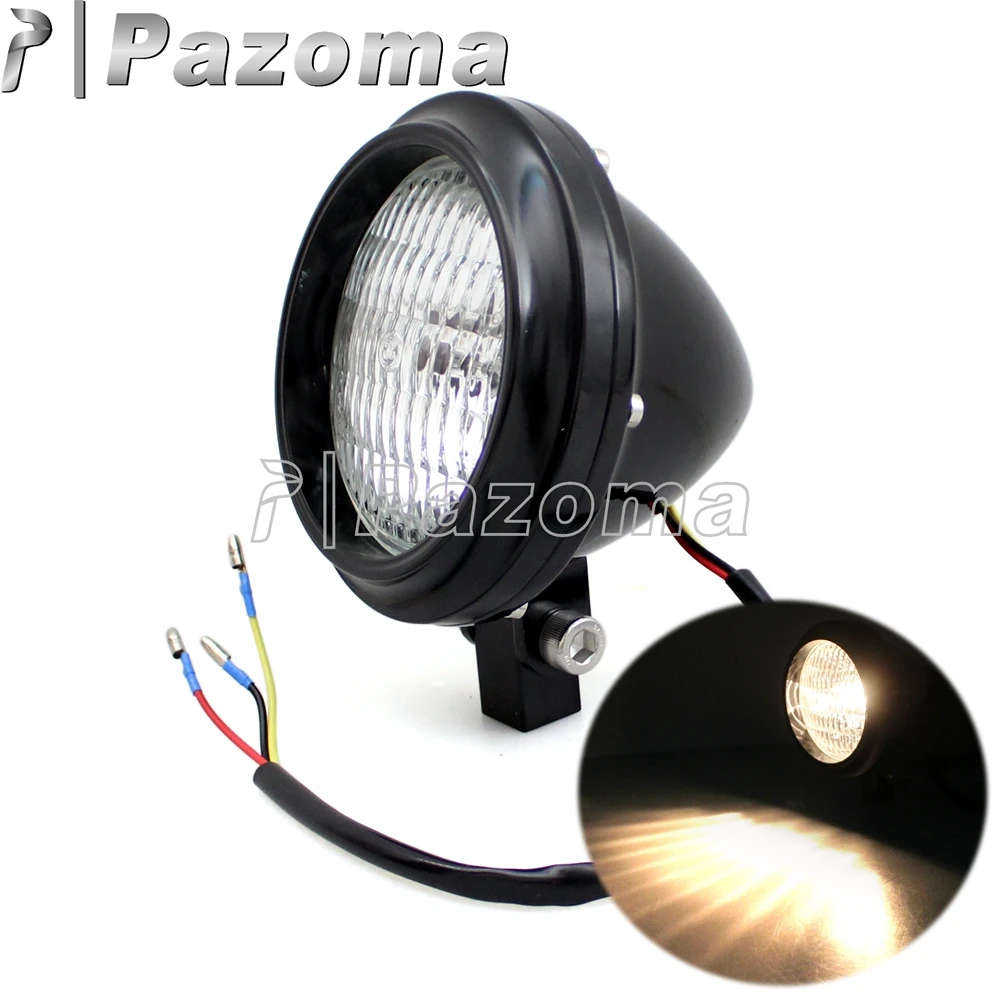 Motorcycle Black Bullet Retro Headlights Motorbike Custom 12V H4 Vintage Heandlamp for Harley Softail Dyna Cruisers
Motorcycle Black Bullet Retro Headlights Motorbike Custom 12V H4 Vintage Heandlamp for Harley Softail Dyna Cruisers