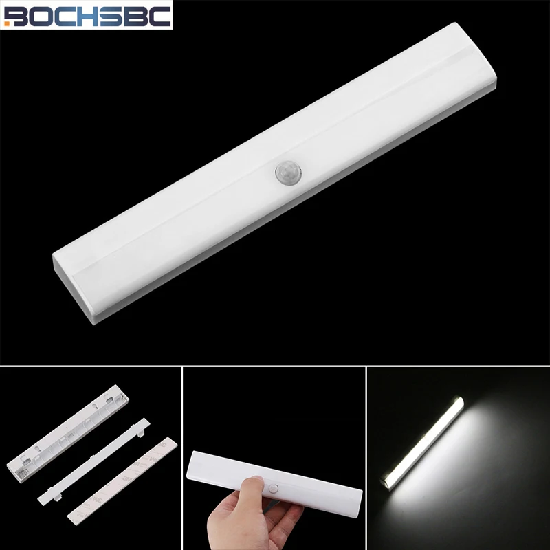 BOCHSBC 2pieces Rectangular Body Sensor Control Night Light Cabinet Corridor Wall Sensor LED Lights 10 LED Mini Wireless Lamp
BOCHSBC 2pieces Rectangular Body Sensor Control Night Light Cabinet Corridor Wall Sensor LED Lights 10 LED Mini Wireless Lamp