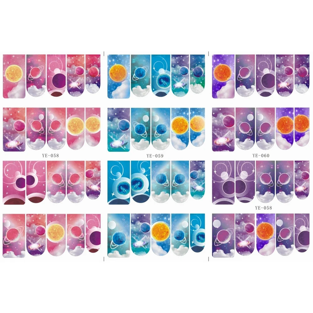 3 PACK/ LOT WATER TRANSFER DECAL NAIL ART NAIL STICKER FULL COVER CARTOON SATELLITE YE58-60
3 PACK/ LOT WATER TRANSFER DECAL NAIL ART NAIL STICKER FULL COVER CARTOON SATELLITE YE58-60
