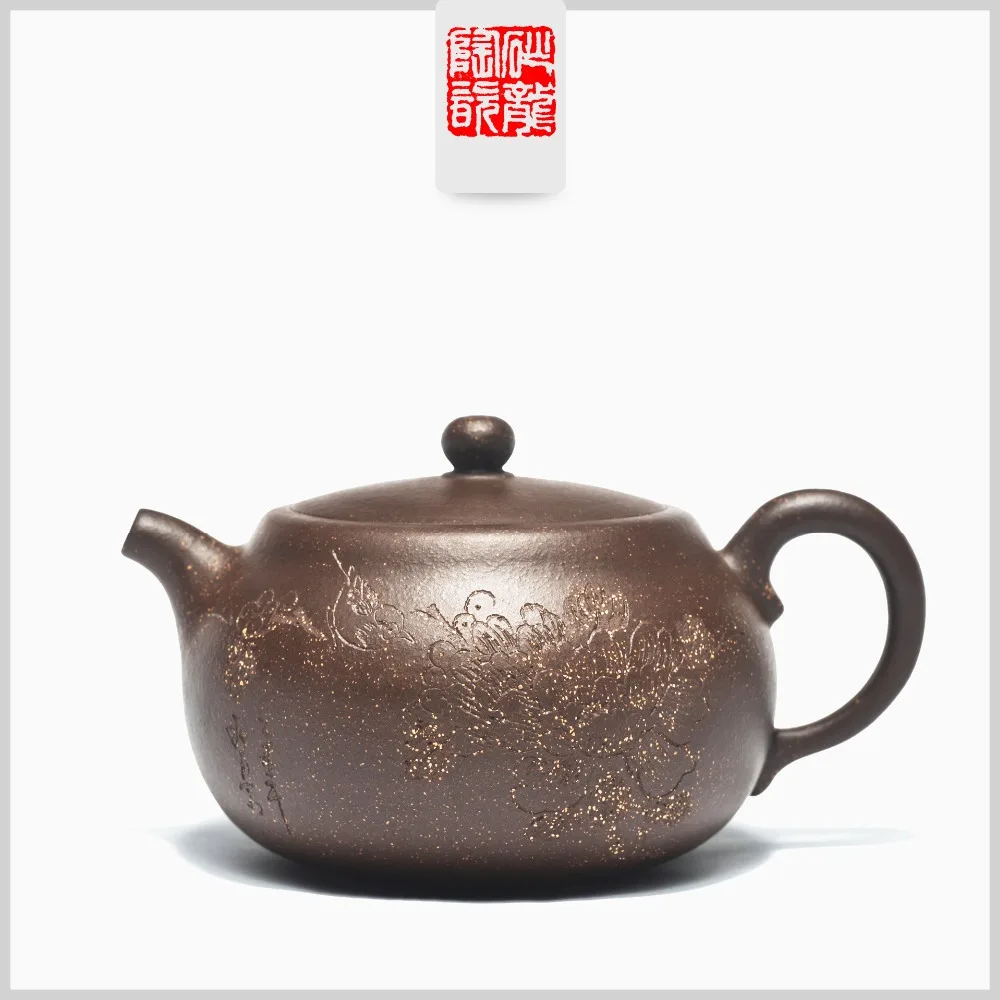 350ml Yixing original purple mud tea pot famous handmade Zisha teapot Kung Fu tea kettle tea gift Genuine
350ml Yixing original purple mud tea pot famous handmade Zisha teapot Kung Fu tea kettle tea gift Genuine