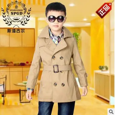 Kids 6-14T Boys Clothes 2017 New Spring Cotton Windbreaker Sashes Outwear For Children Brand Kids long Dust Double Breasted coat
Kids 6-14T Boys Clothes 2017 New Spring Cotton Windbreaker Sashes Outwear For Children Brand Kids long Dust Double Breasted coat