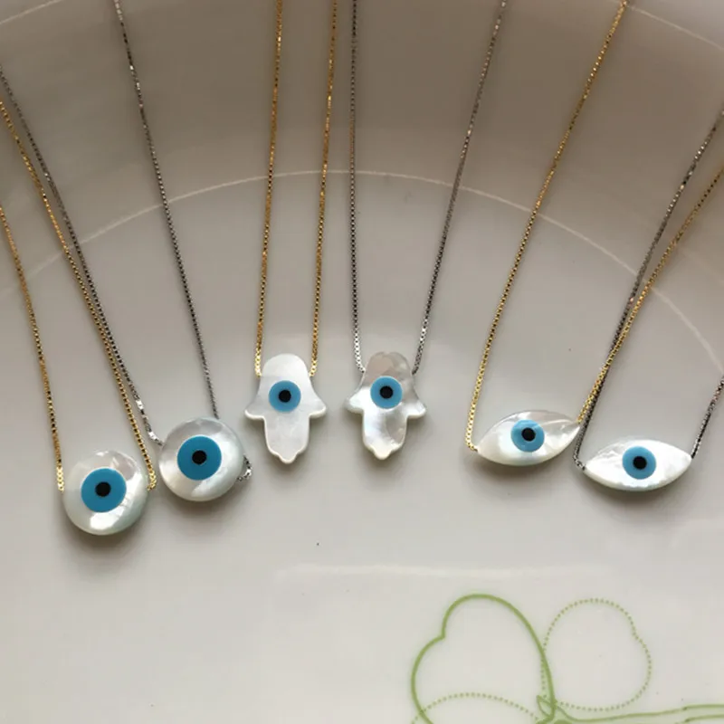 Marquis /Blue Round/ Fish/Hamsa Blue Cat Eye MOP Shell With 925 Sterling Silver Jewelry Pendan Chain Chocker Charms Necklace
Marquis /Blue Round/ Fish/Hamsa Blue Cat Eye MOP Shell With 925 Sterling Silver Jewelry Pendan Chain Chocker Charms Necklace