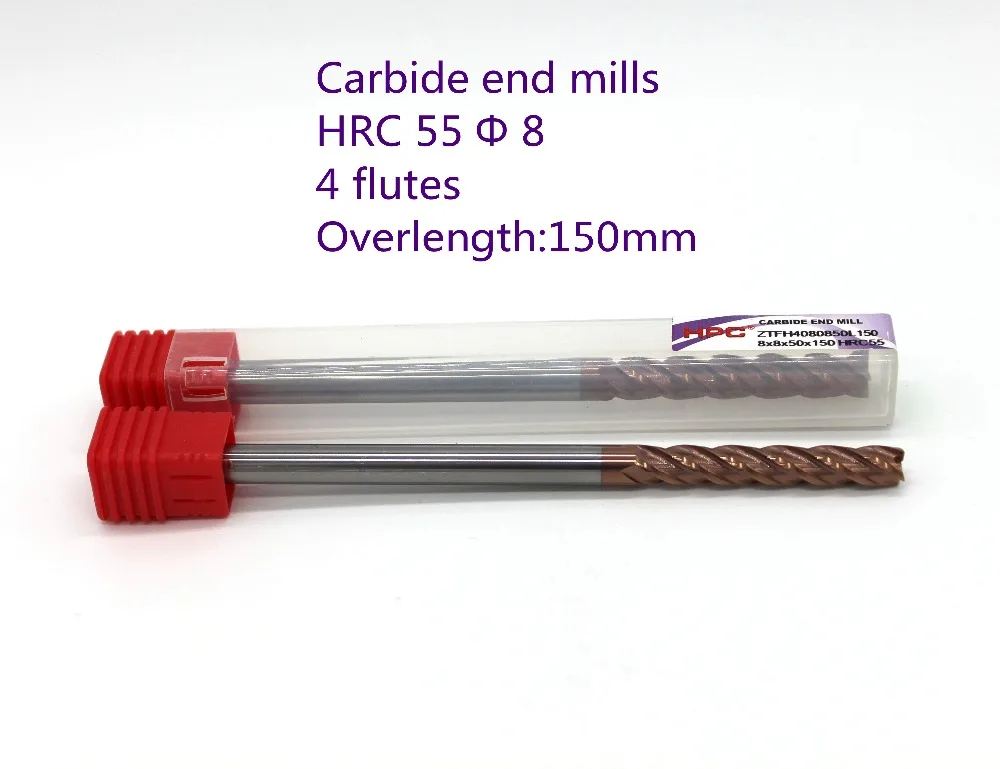 8*8*150 of 4 flutes flat end mills carbide end milling tungsten knife CNC machine tools mills cutter
8*8*150 of 4 flutes flat end mills carbide end milling tungsten knife CNC machine tools mills cutter