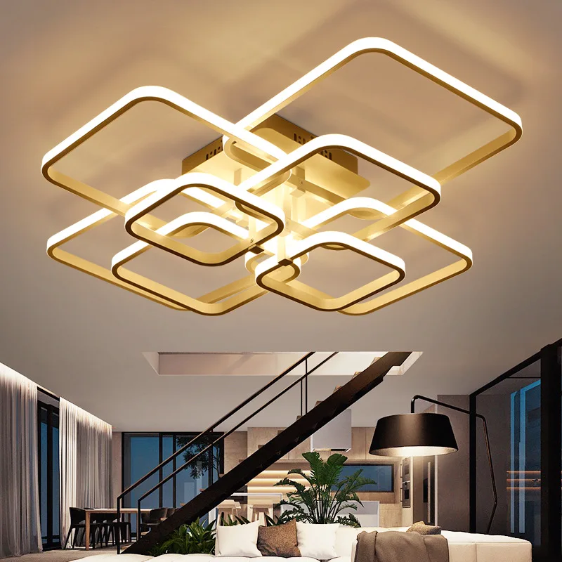 Square Overlay Acrylic Aluminum Modern LED Ceiling Light Living Room Bedroom Study Commercial Ceiling Lighting 110-240V
Square Overlay Acrylic Aluminum Modern LED Ceiling Light Living Room Bedroom Study Commercial Ceiling Lighting 110-240V