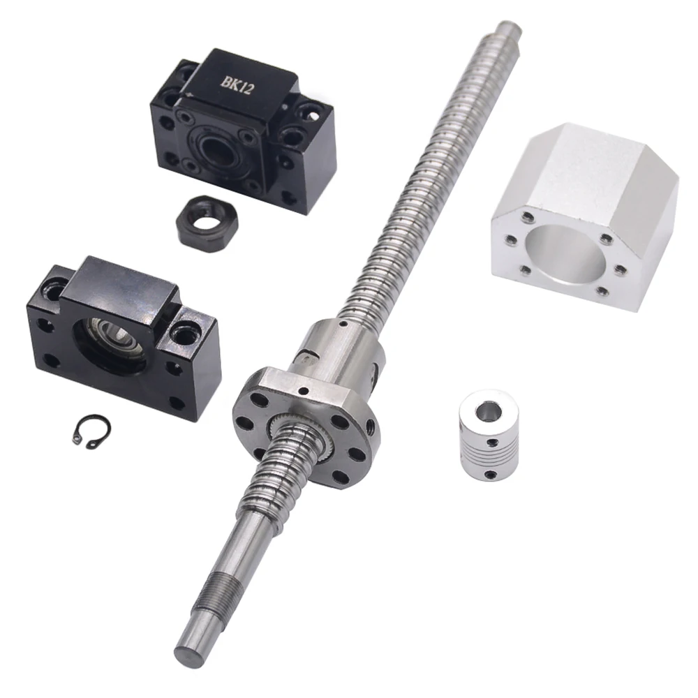 

SFU1605 set:SFU1605 rolled ball screw C7 with end machined + 1605 ball nut + nut housing+BK/BF12 end support + coupler RM1605