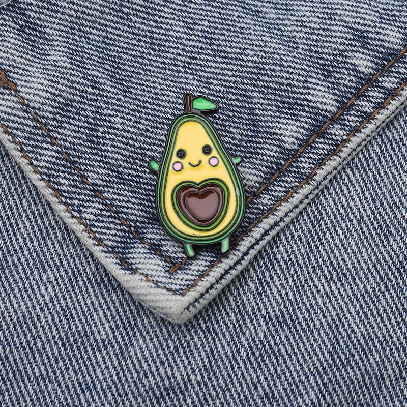 Cartoon Sweet Tender Avocado Pear Enamel pin Lovely Smile Green Fruit Lapel pins Brooches Men Women Kawaii Food Plant Jewelry
Cartoon Sweet Tender Avocado Pear Enamel pin Lovely Smile Green Fruit Lapel pins Brooches Men Women Kawaii Food Plant Jewelry