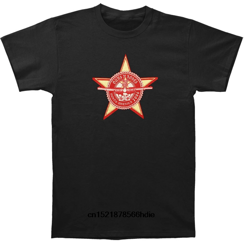 Возьмите забавная Футболка мужская новинка футболка Пистолеты N Roses Star Ray