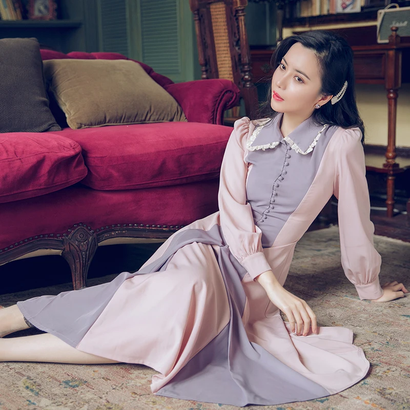 Spring New French Vintage Temperament Dress Preppy Style Mid-length Slim Elegant Style Audrey Hepburn 1960s Vintage Dress
Spring New French Vintage Temperament Dress Preppy Style Mid-length Slim Elegant Style Audrey Hepburn 1960s Vintage Dress