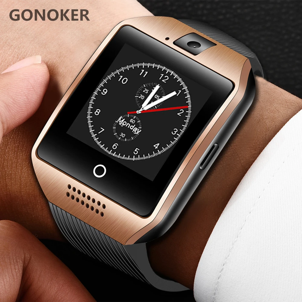 GONOKER Bluetooth Смарт часы спортивные наручные Поддержка 2G SIM TF камера Smartwatch с