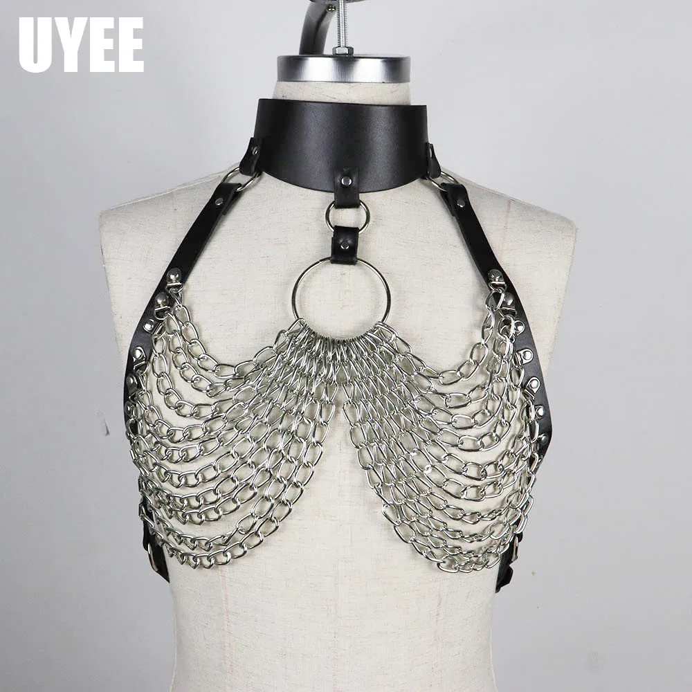 UYEE Pu Leather Harness Sexy Bustier Corset Suspenders Women Underwear Lingerie Belt Punk Rock Adjustable Body Harness Gothic
UYEE Pu Leather Harness Sexy Bustier Corset Suspenders Women Underwear Lingerie Belt Punk Rock Adjustable Body Harness Gothic
