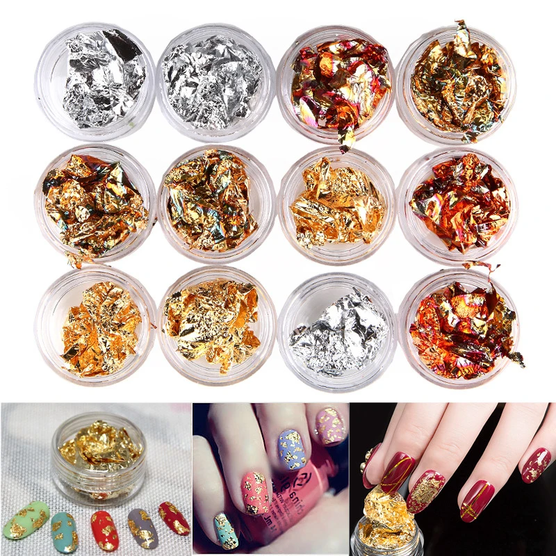 New 12 Pot/Set Nail Art Paillette Flake Chip Foil Kit Acrylic Gel Polish Tips 3D Design Sticker Manicure Pedicure Decal
New 12 Pot/Set Nail Art Paillette Flake Chip Foil Kit Acrylic Gel Polish Tips 3D Design Sticker Manicure Pedicure Decal