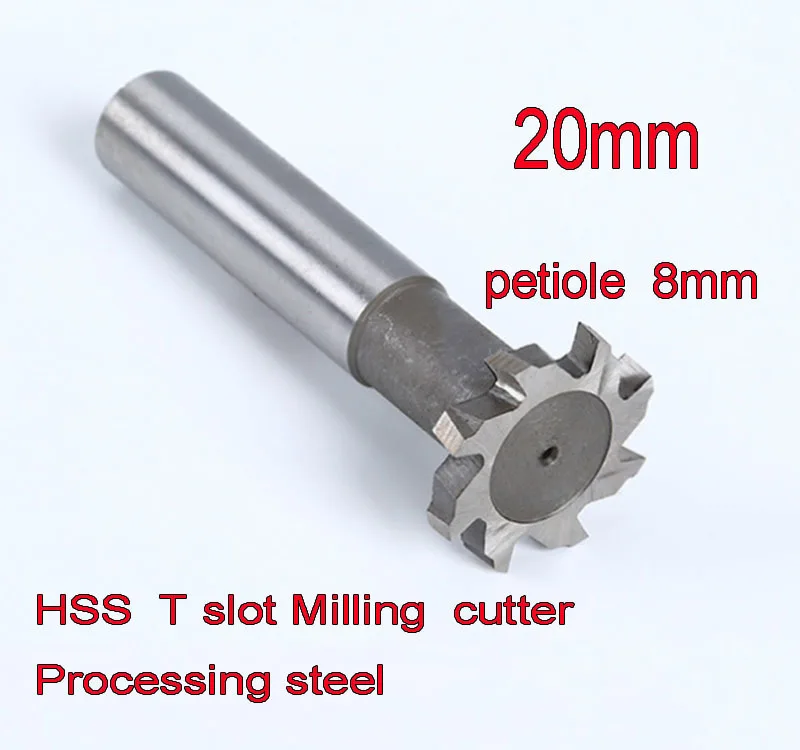 20mm*3-4-5-6-8-10mm thickness 12mm petiole 2pcs HSS-LA T slot Milling cutter Processing steel Free shipping
20mm*3-4-5-6-8-10mm thickness 12mm petiole 2pcs HSS-LA T slot Milling cutter Processing steel Free shipping