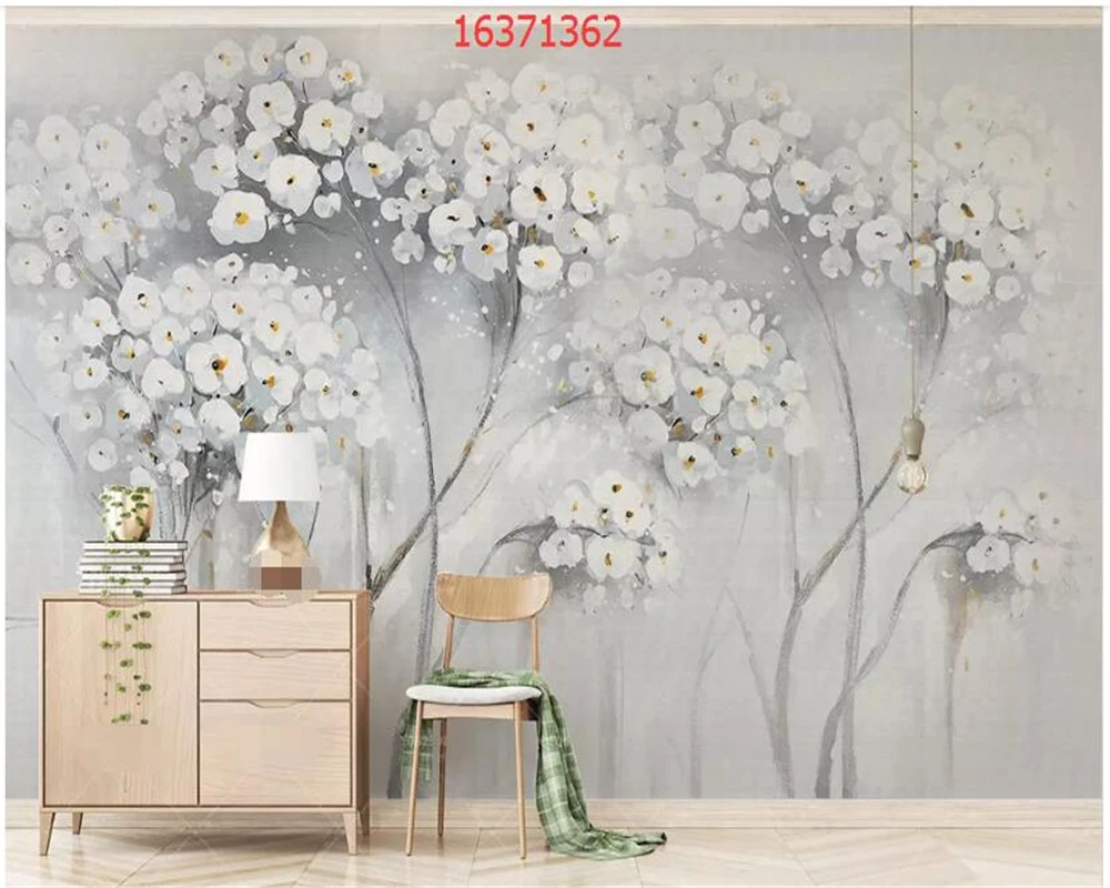 beibehang Customized vintage floral hand-painted oil painting flowers trees Nordic style TV background wall decorative painting
beibehang Customized vintage floral hand-painted oil painting flowers trees Nordic style TV background wall decorative painting
