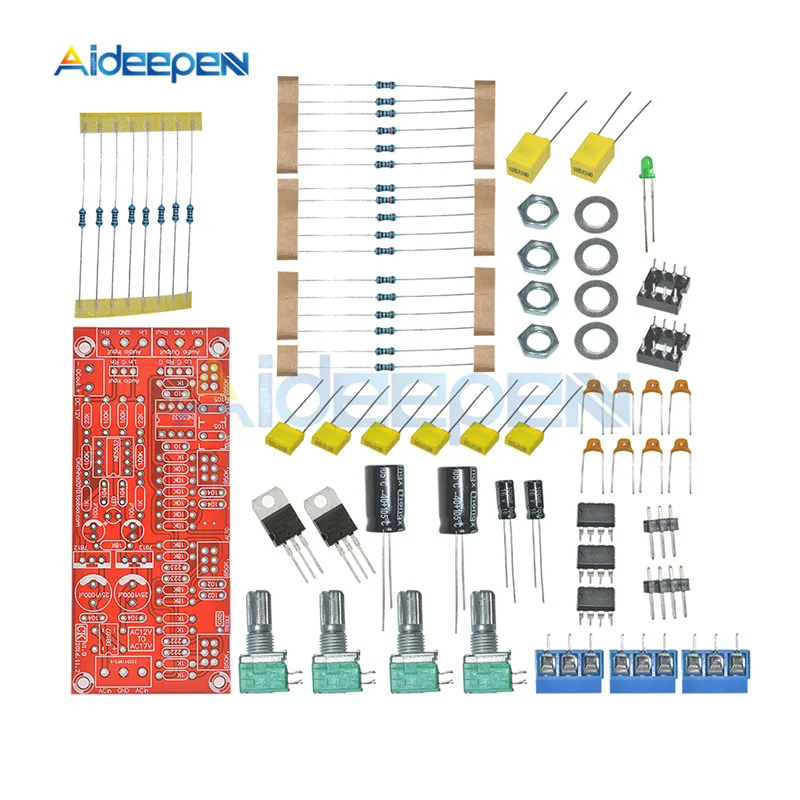 1 Set AC 12V NE5532 Pre-amplifier Preamp Tone Board Module DIY Kits Treble Alto Bass Volume Control Low Noise
1 Set AC 12V NE5532 Pre-amplifier Preamp Tone Board Module DIY Kits Treble Alto Bass Volume Control Low Noise