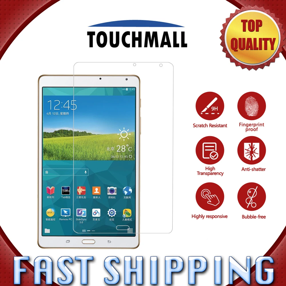Tempered Glass For Samsung Tab S 8.4 T700 T705 Screen Protective Film Ultra Clear Scratch Proof | Tablet Protectors