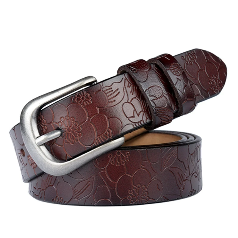 Luxury Genuine leather Dress belts for Women 3D flower cow leather Jeans Waist strap high quality pin buckle female belt cintos
Luxury Genuine leather Dress belts for Women 3D flower cow leather Jeans Waist strap high quality pin buckle female belt cintos