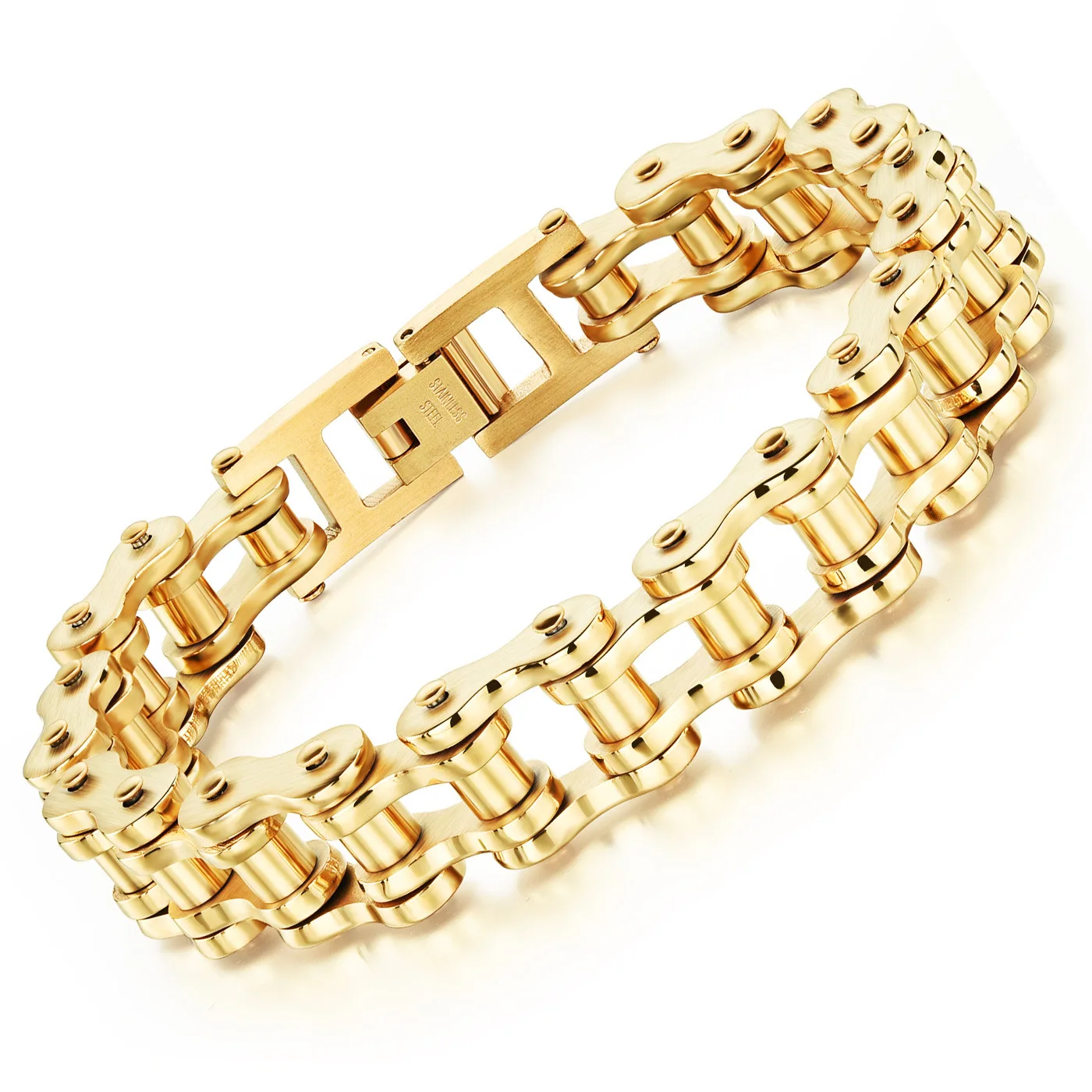 Punk Biker 316L Stainless Steel Men Bracelet Sports Jewelry Bike Bicycle Chain Link Bracelet Casual Jewelry
Punk Biker 316L Stainless Steel Men Bracelet Sports Jewelry Bike Bicycle Chain Link Bracelet Casual Jewelry