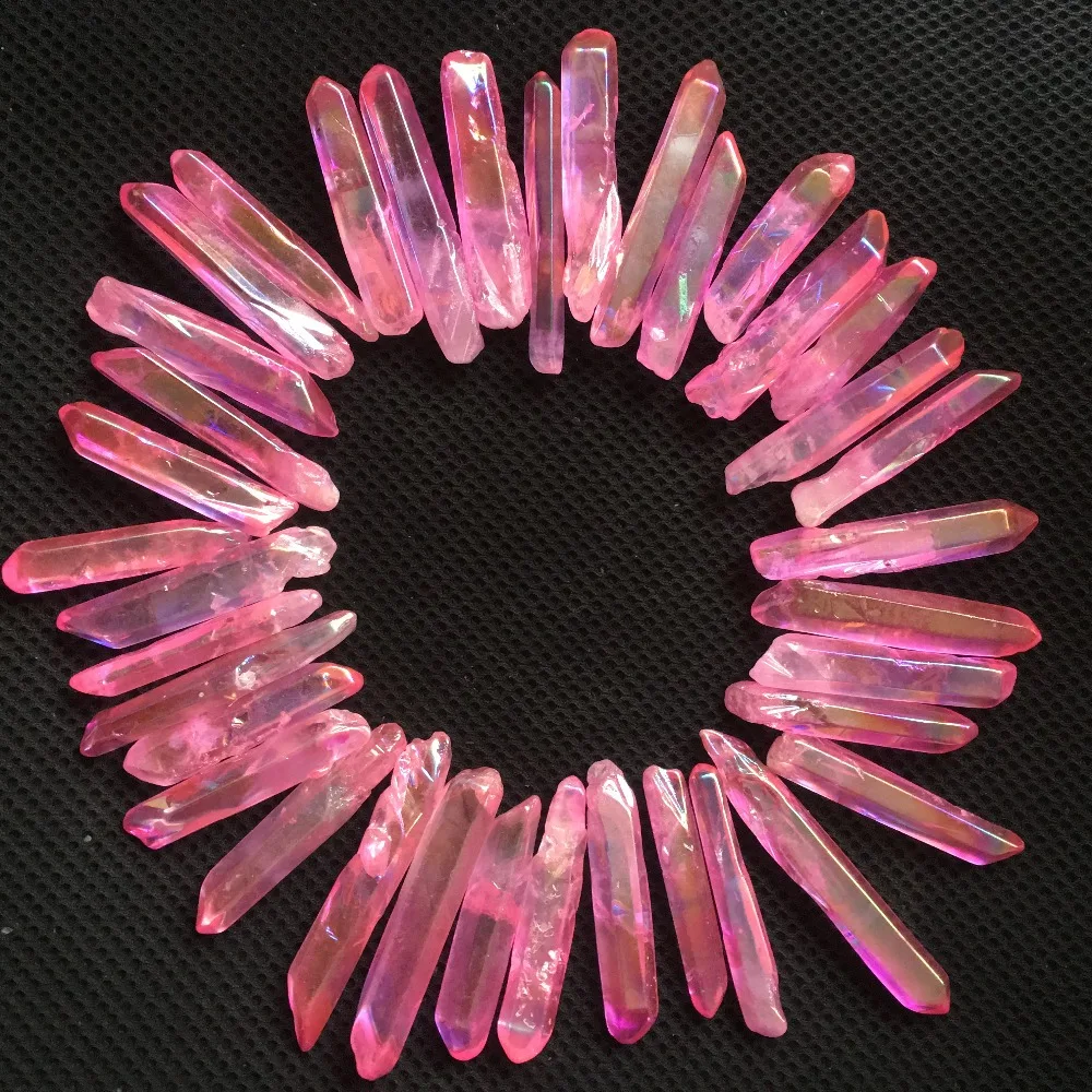 10pcs rose Rainbow Titanium Aura quartz wand natural stones and minerals healing crystals rough gemstones for making jewelry
10pcs rose Rainbow Titanium Aura quartz wand natural stones and minerals healing crystals rough gemstones for making jewelry