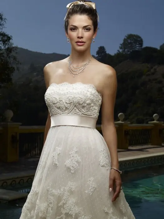 Bohemian Wedding Dresses Blue Tropical Modest Dress White A-Line Floor-Length Court Train Lace Sweetheart Off 2015 Free Shipping | Свадьбы и