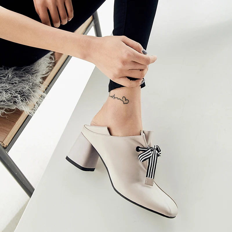 Square head high heel lace with thick and deep mouth single shoes leather bow with women's shoes Mary Jane women's shoes
Square head high heel lace with thick and deep mouth single shoes leather bow with women's shoes Mary Jane women's shoes