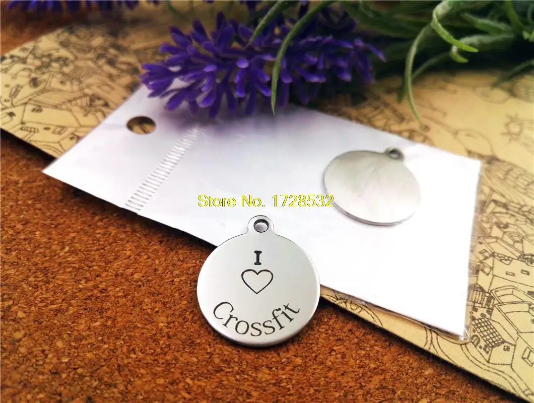 10pcs-stainless steel Charms "I love crossfit" DIY Charms Pendants for necklace/bracelet/keychain DIY jewelry
10pcs-stainless steel Charms "I love crossfit" DIY Charms Pendants for necklace/bracelet/keychain DIY jewelry