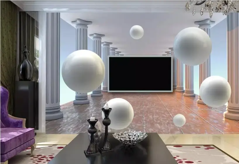 3D обои на заказ фотообои с изображением шара для гостиной спальни