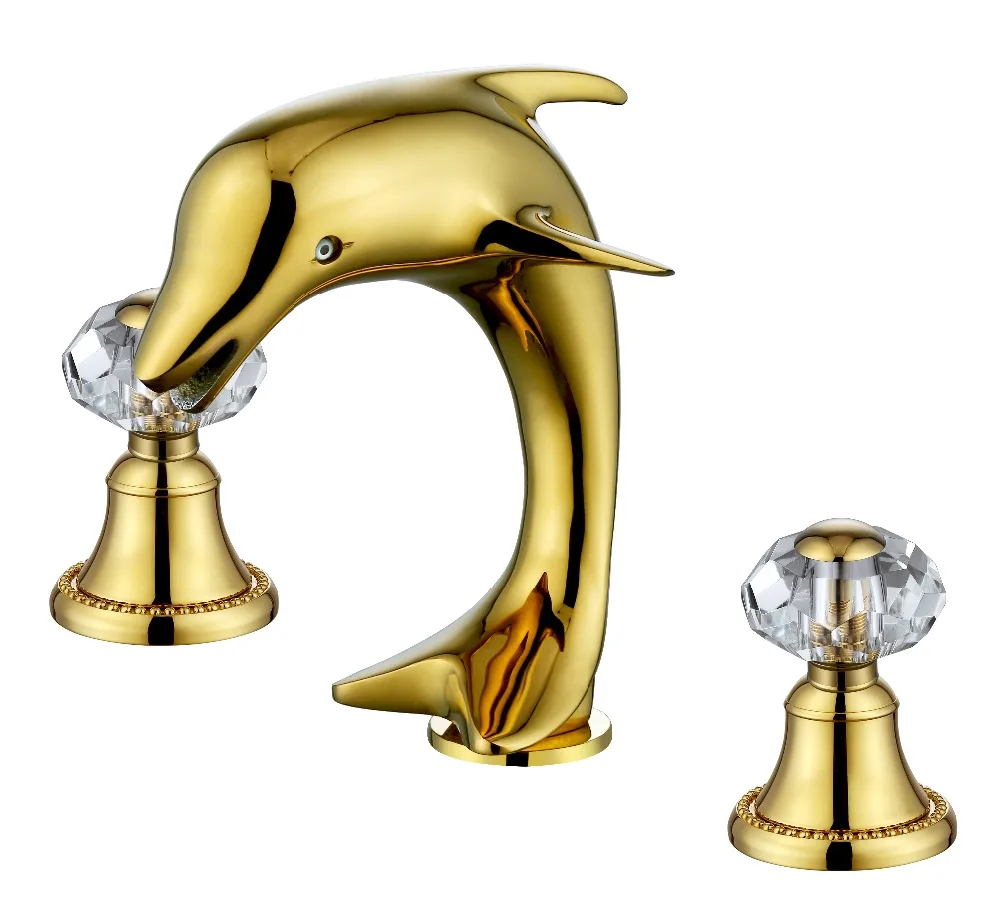 Free ship Ti-gold 3 Holes 8" WIDESPREAD LAVATORY BATHROOM SINK dolphin FAUCET mixer tap Crystal handles deck mounted unique TAP
Free ship Ti-gold 3 Holes 8" WIDESPREAD LAVATORY BATHROOM SINK dolphin FAUCET mixer tap Crystal handles deck mounted unique TAP