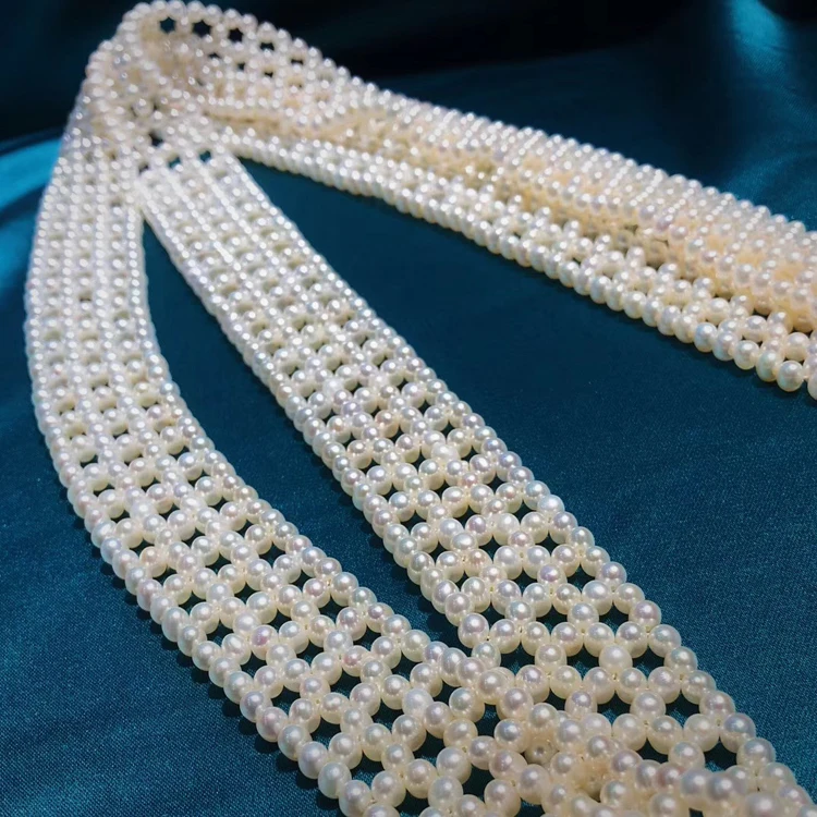 High Fashion Boutique Delicated Handmade Pearl Necklace Tie Women Pearl Neck Tie Elegant White Jewelry Pearl Scarf
High Fashion Boutique Delicated Handmade Pearl Necklace Tie Women Pearl Neck Tie Elegant White Jewelry Pearl Scarf